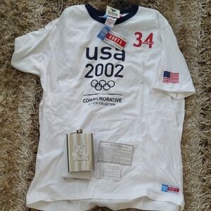 Vintage But New Collectible Roots 2002 Salt Lake Olympic Games T-shirt Sz.=XL